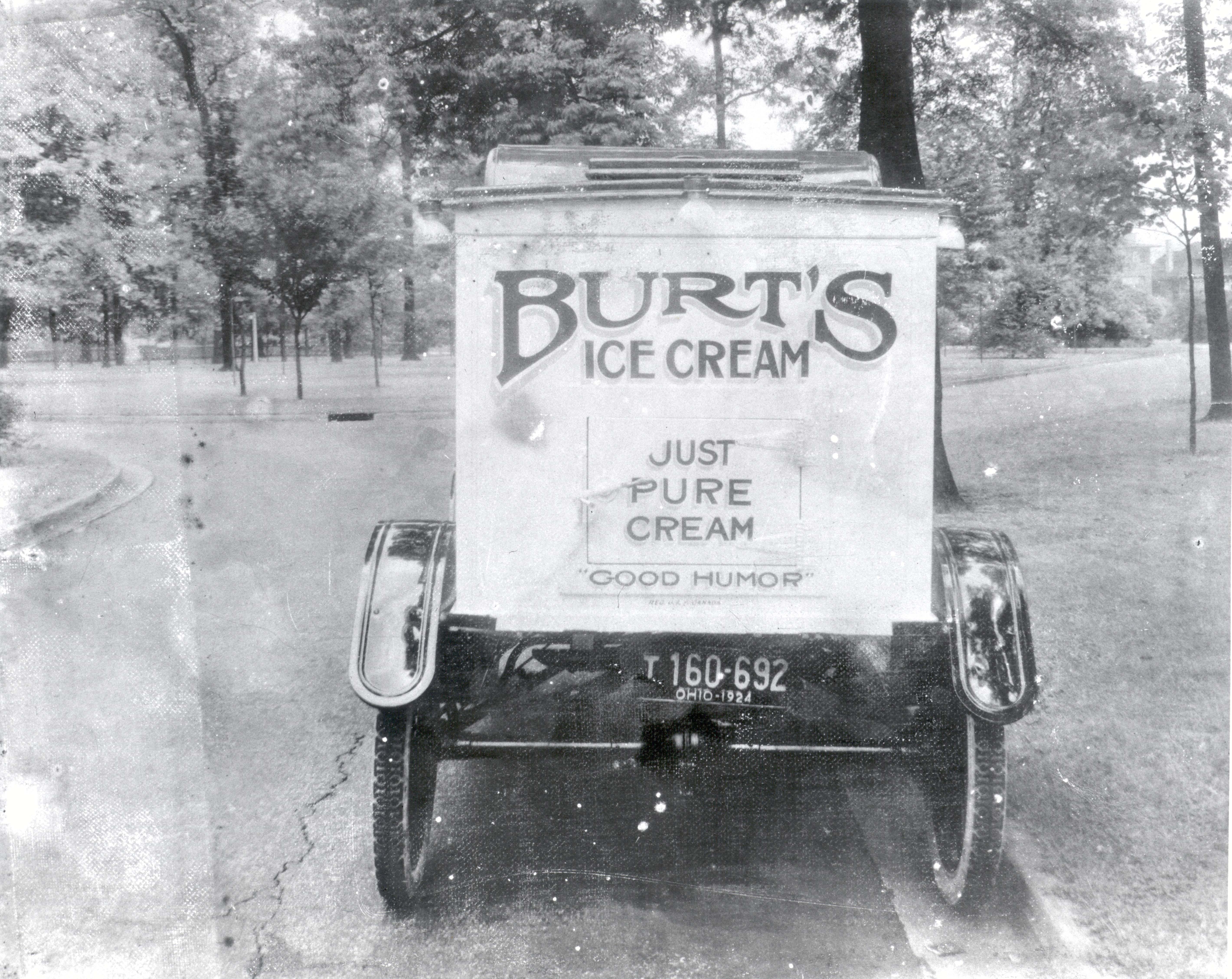 81398B Burts Ice Cream Truck from rear 1924 orig by Hart and McCarthy